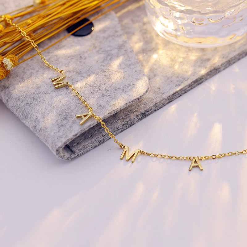 Multiple Name Initial Necklace for Her