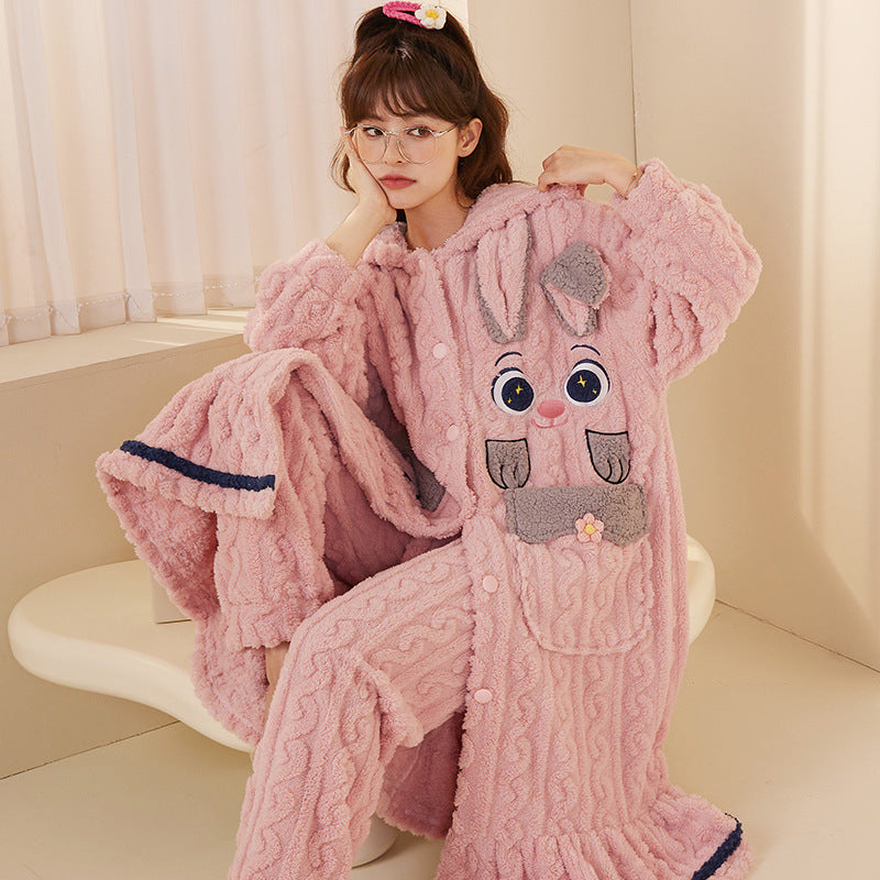 Holiday Women Flannel Pajamas Set