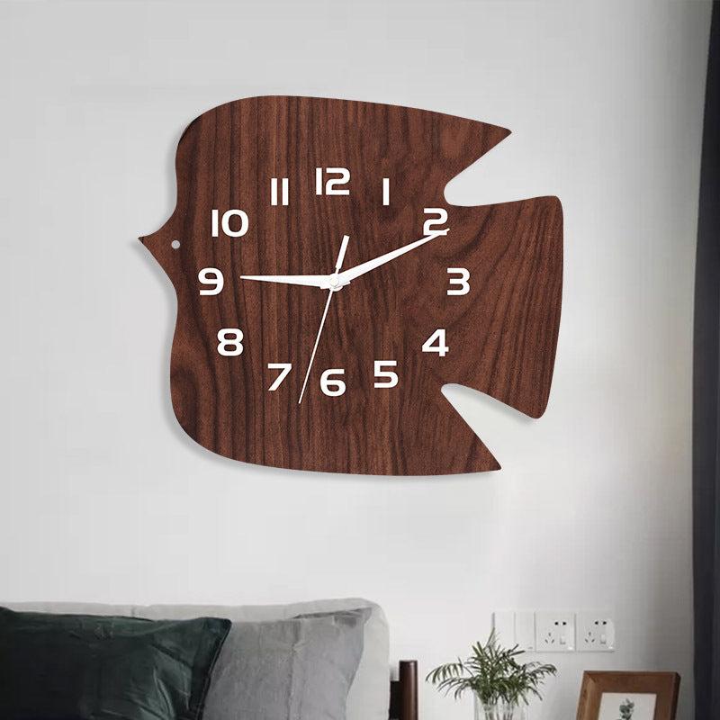 Bird Shaped Wall Décor Silent Clock – Rustic and Charming Design