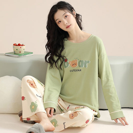 Cute Bear Womens Pajamas Loungwear Set
