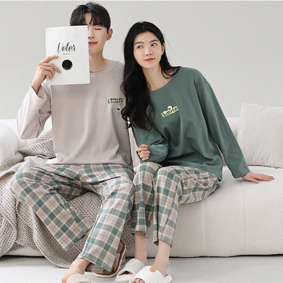Pure Cotton Soft PJs Loungewear Set for Couples