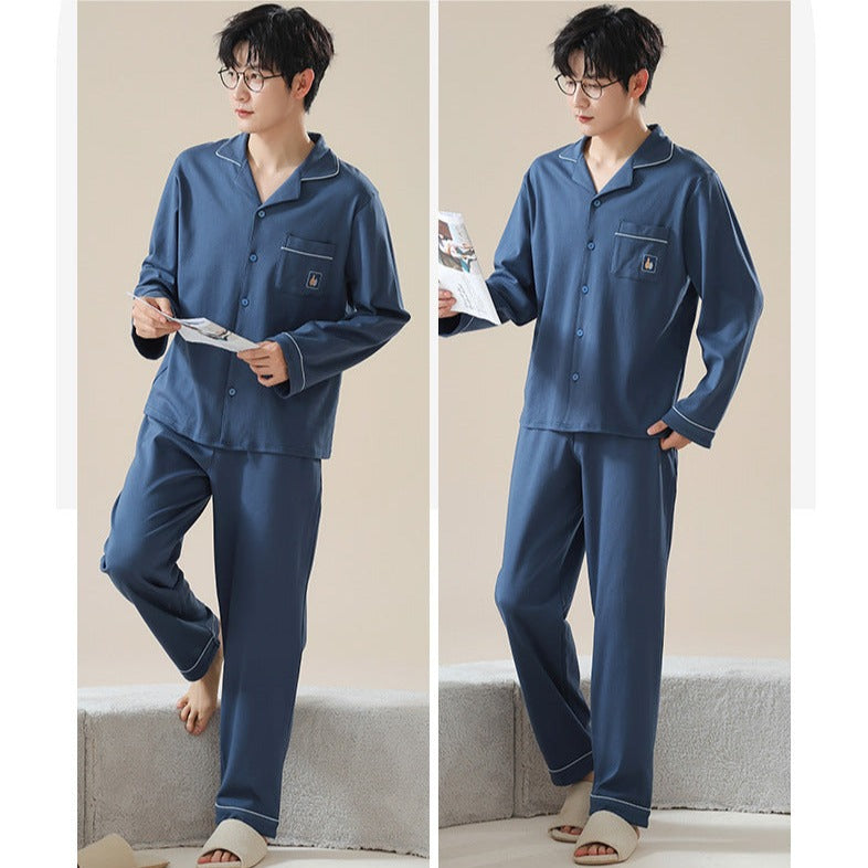 Comfy Matching Couple Pajamas Set - 100% Cotton, Loose Fit, His & Hers