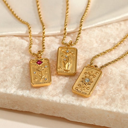 Personalized Tarot Pendant Necklace for Women