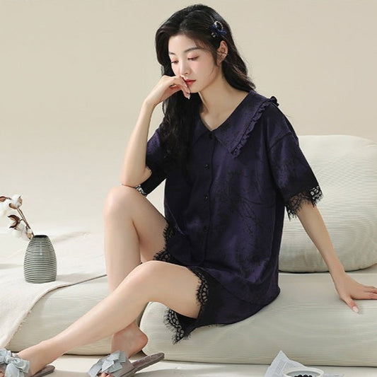 Two Piece Summer Cotton Pajamas for Women