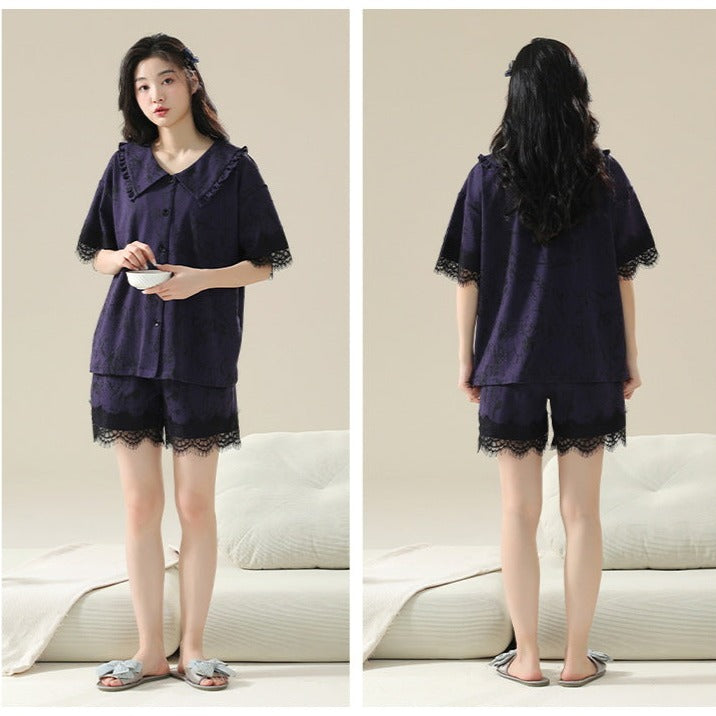Two Piece Summer Cotton Pajamas for Women