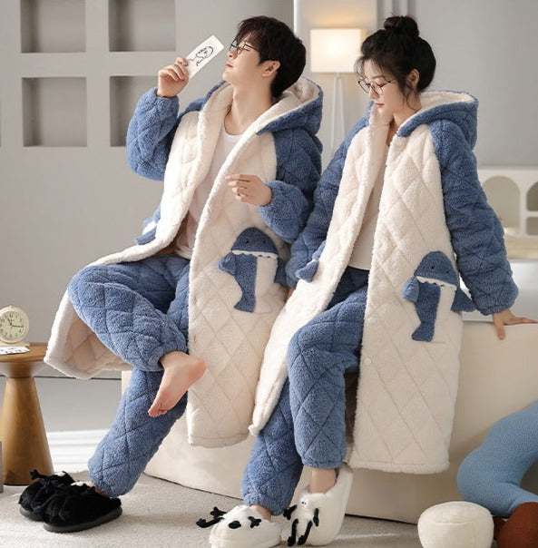 Winter Long Loungewear Set Matching PJs 100% Flannel