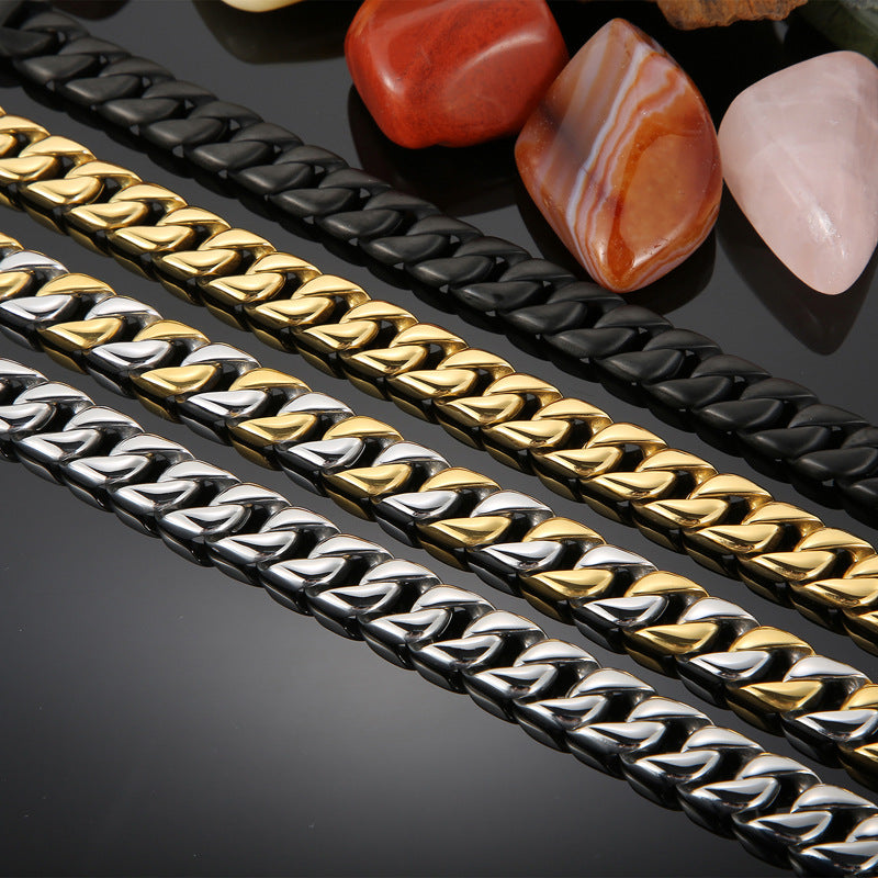 Personalized Mens Steel Bracelet 23cm