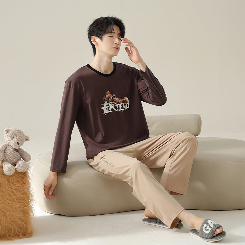 4-Piece Bear Couples PJs/Loungewear Set