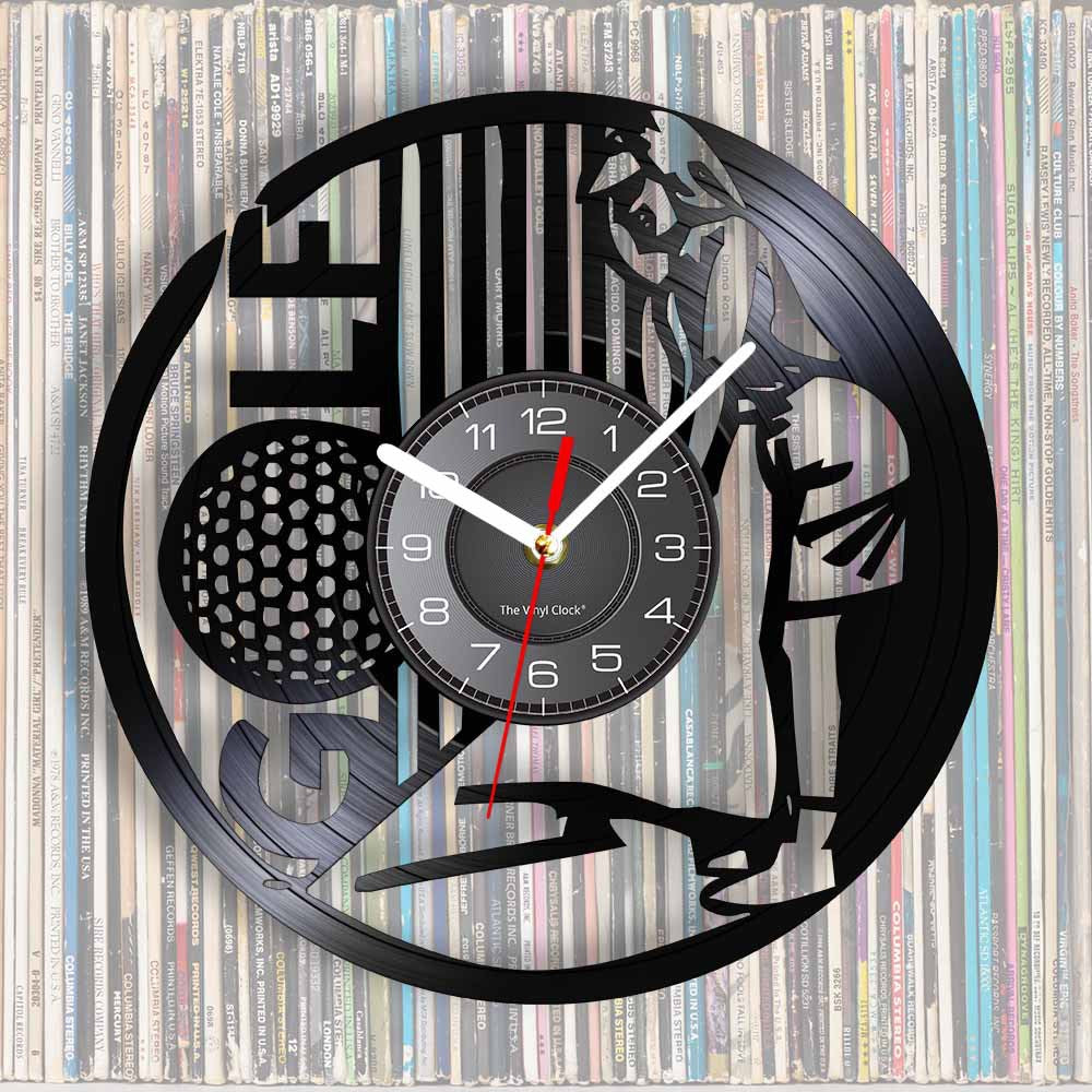Vinyl Wall Clock Gift for Golfer Girlfriend