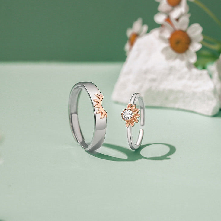 Matching Names Engraved Rings for Couples