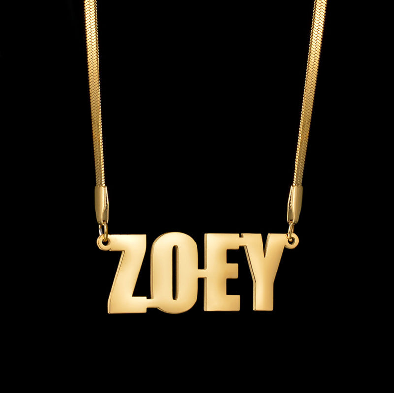 Custom Name Snake Chain Necklace