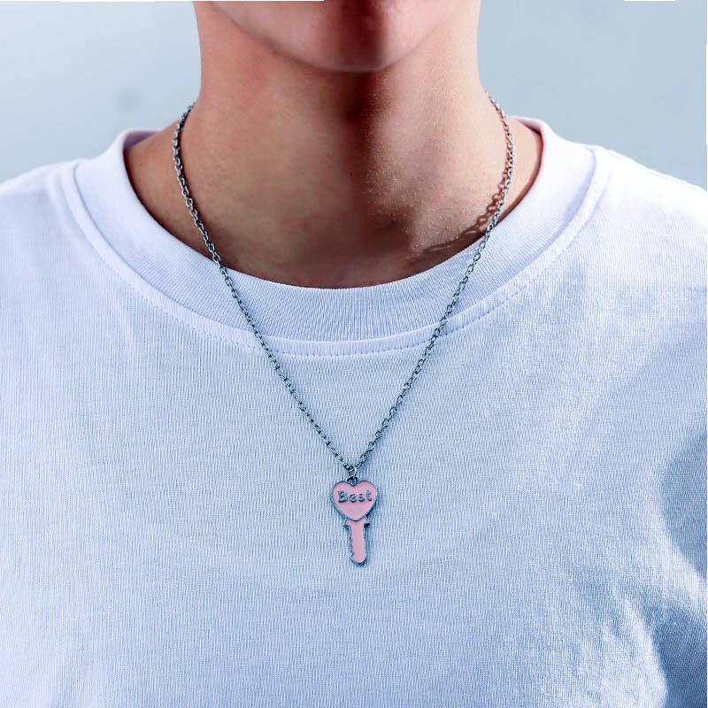 Best Friends Key Heart Necklaces Set for 2