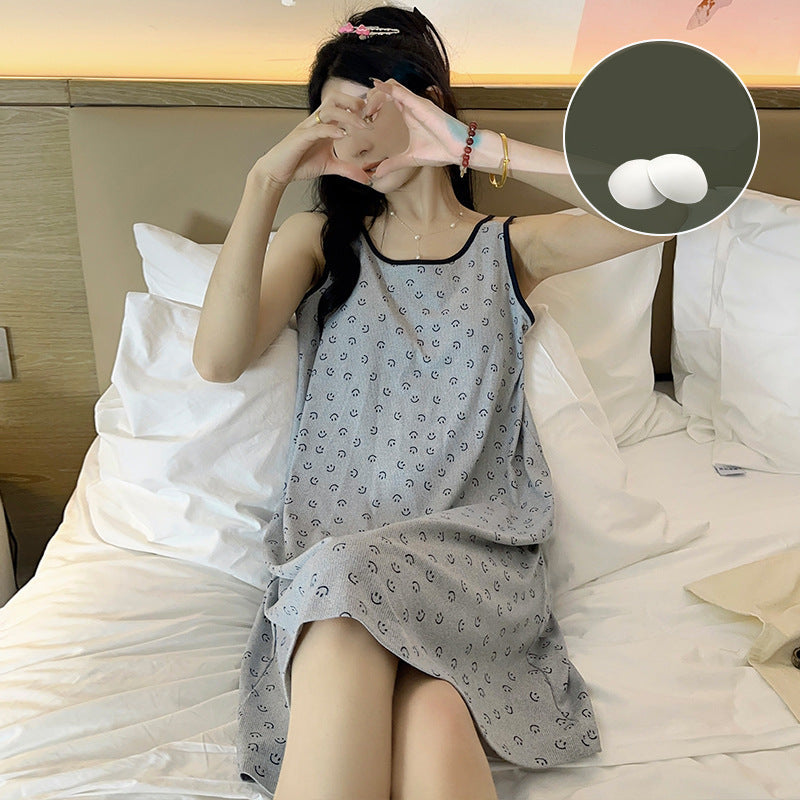 Sleeveless Padded Bra Nightwear 100% Polyester