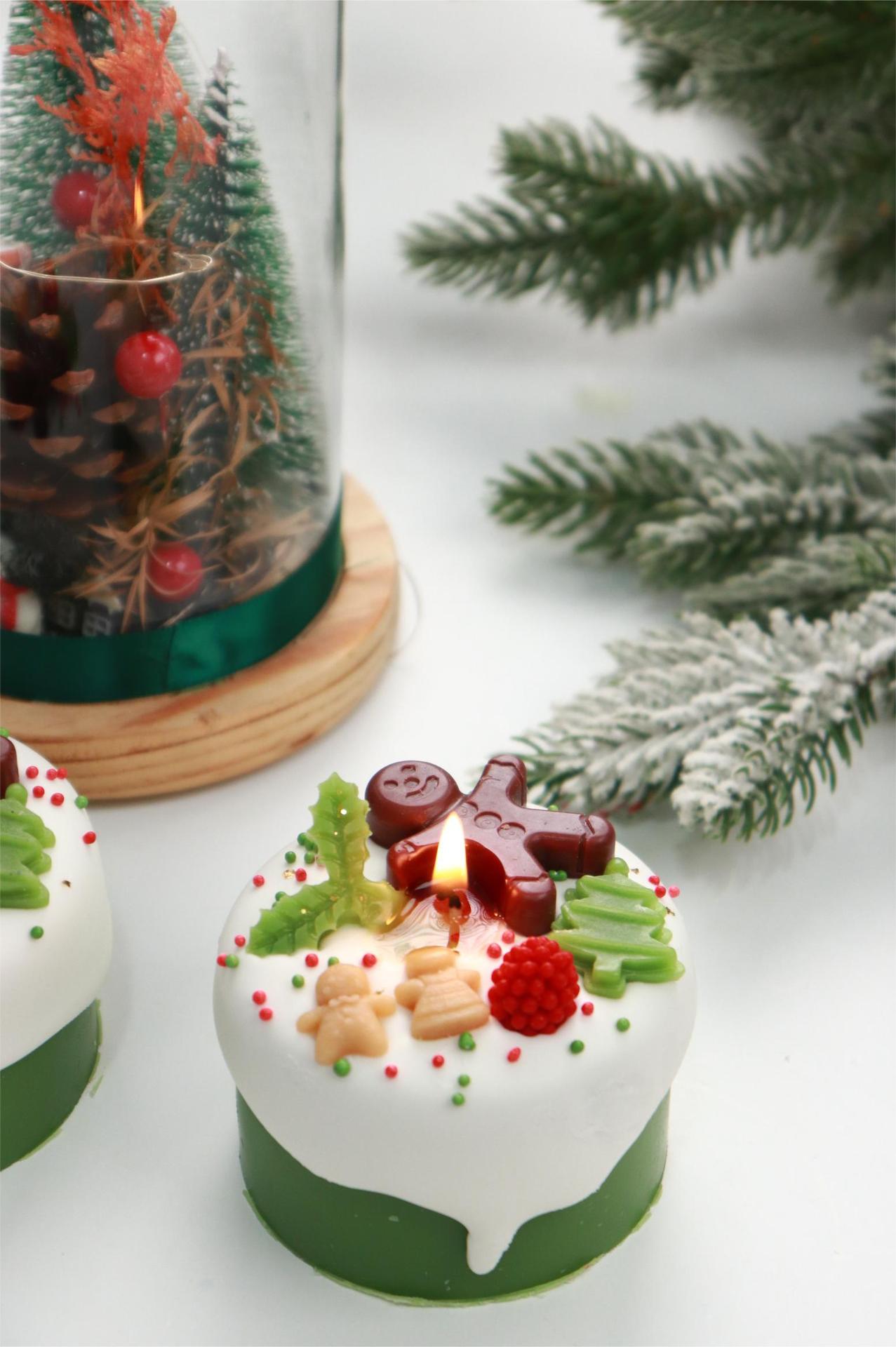 Christmas Cake Scented Real Wax Candle