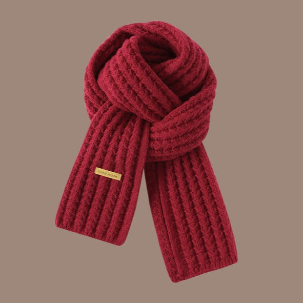 Cute Christmas Red Scarf for Girls