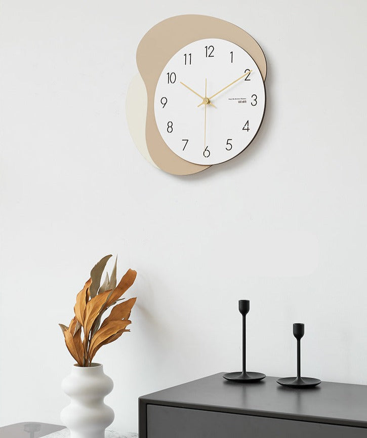 Modern Odd Shaped Analog Silent Clock