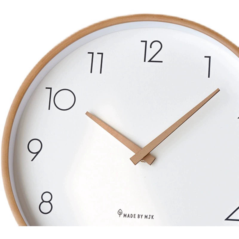 Gullei™ Nordic Solid Wood Analog Silent Wall Clock