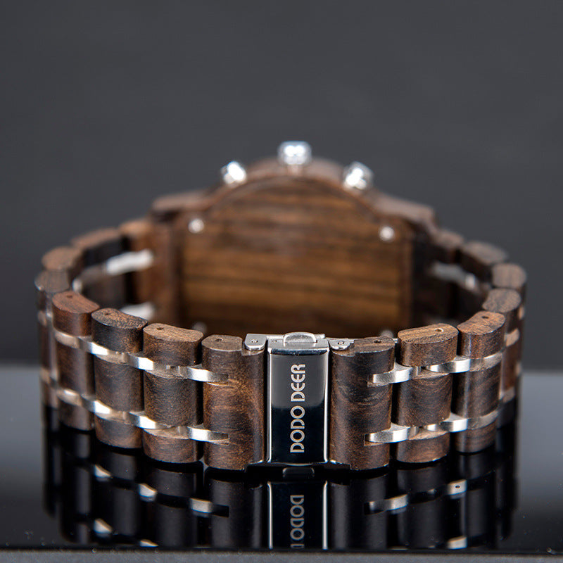 Custom Matching Wood Couple Watch Set
