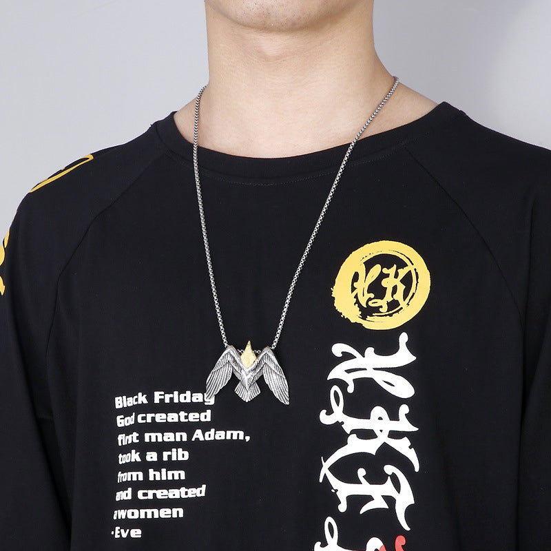 Falcon Mens Pendant Necklace