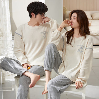 Matching Pajamas Set for Couples Long Sleeves Comfortable