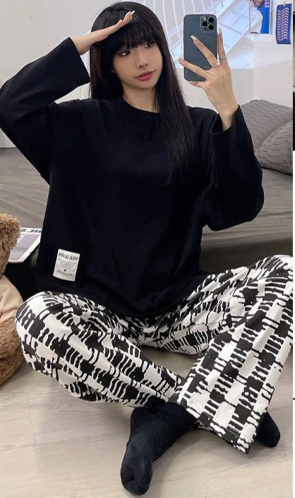 Matching Stylish Couple Loungewear Set Pajamas