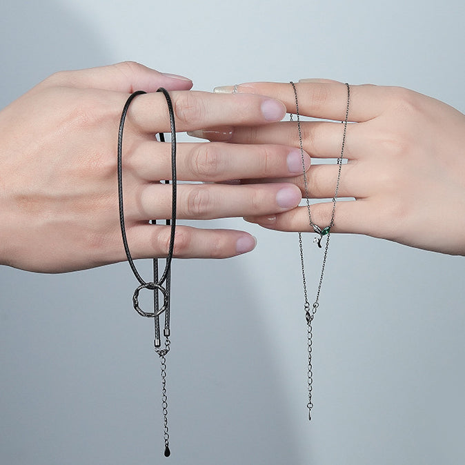 Romantic Floral Couple Jewelry Set for Two