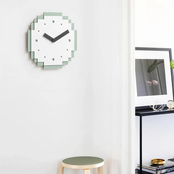 Gullei™ Modern Pixel Theme Wall Decor Silent Clock