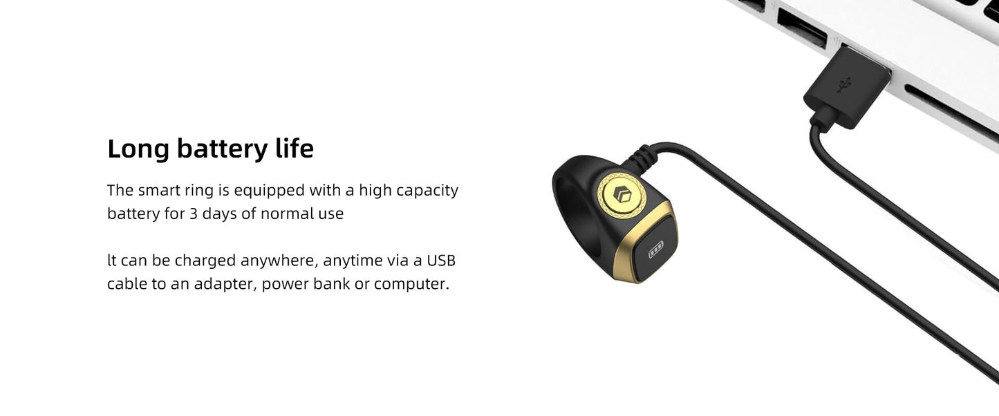 Tasbeeh Counter Prayer Reminder Smart Ring for Men