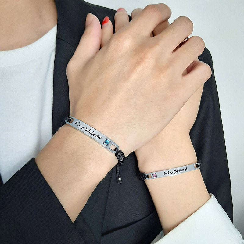 Her Weirdo His Crazy Matching Bracelets