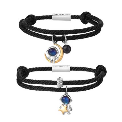 Astronauts Matching Couple Bracelets Set for 2