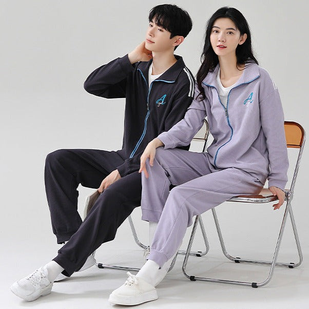 Matching Jumper Couple Pajamas Set 100% Cotton