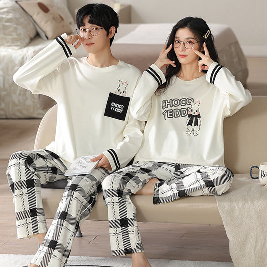 Matching Sleepwear Soft Pajamas Set 100% Cotton
