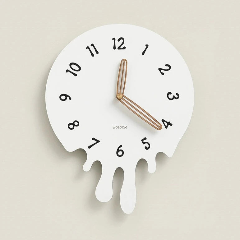 Minimalist Analog Silent Melting Wall Clock