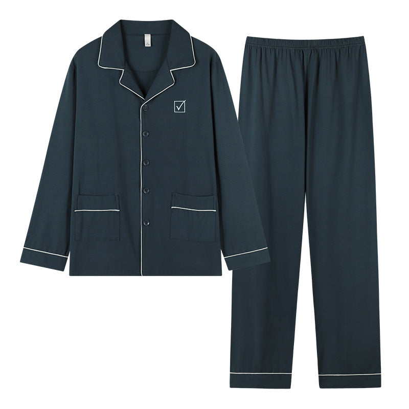 Long Sleeves Comfortable Matching Sleepwear Set 100% Cotton
