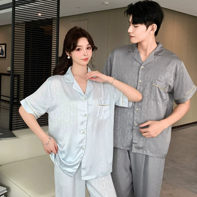Cooling Couple PJs - Long Sleeve Matching Set
