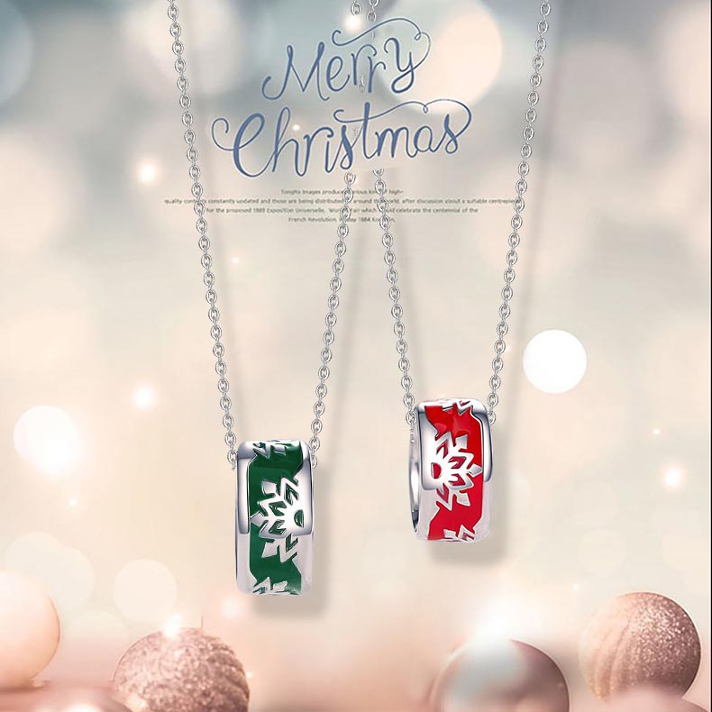 Custom Couple Necklaces Christmas Gift Set