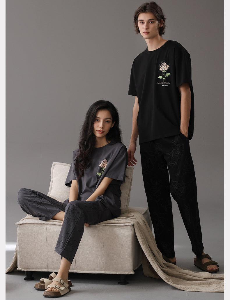 Premium Cotton 4-Piece PJs/Loungewear for Couples