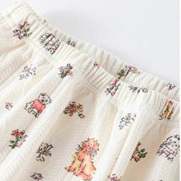 Puppies Print Pajamas Set 100% Organic Cotton