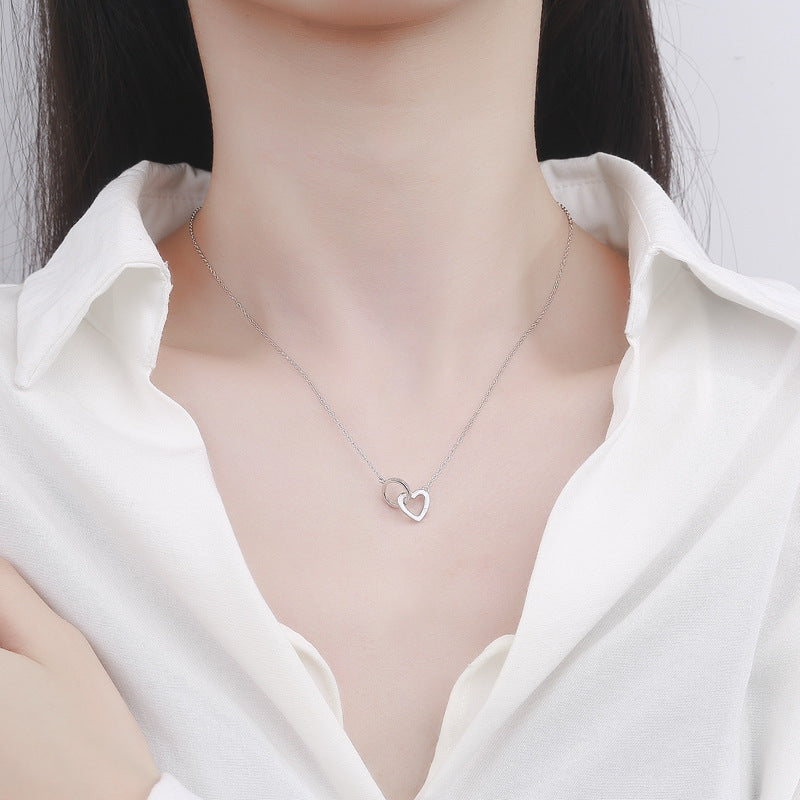 Forever heart Dainty Pendant Necklace Gift for Her