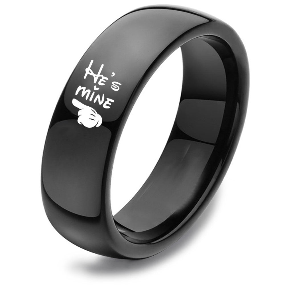 He's Mine She's Mine Matching Rings Set