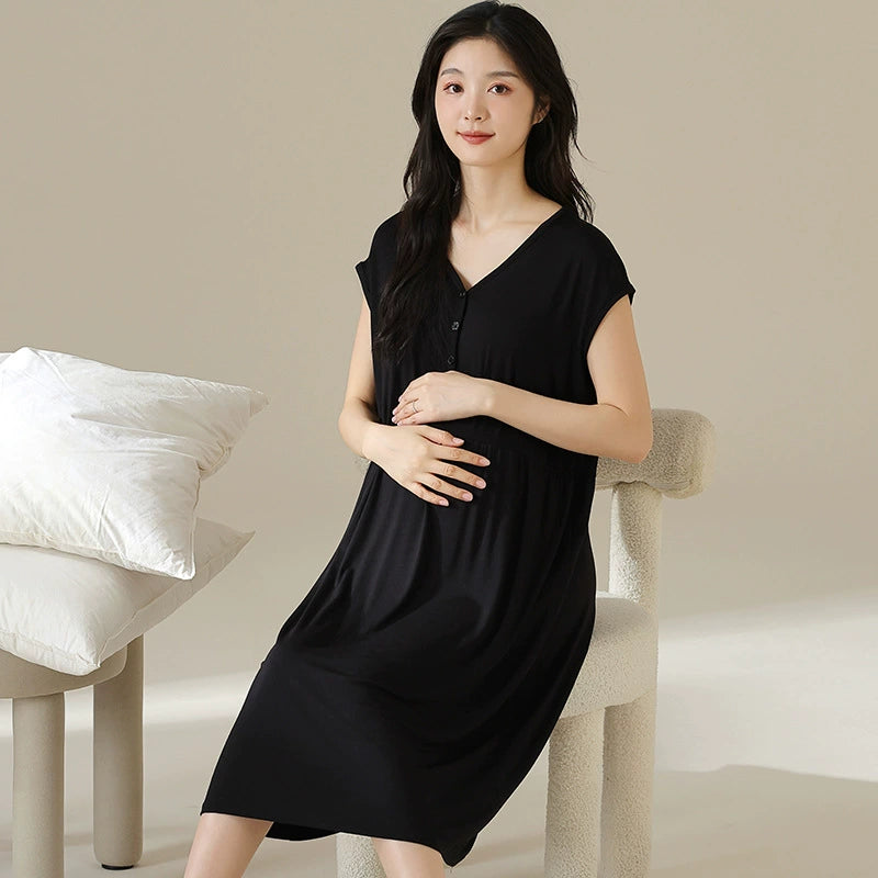 Gullei™ Maternity Pjs with Breast Pads Organic Cotton