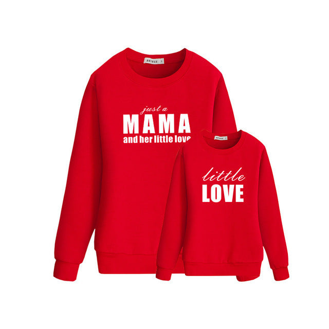 Mom and Daughter Pullover Long-sleeved Sweatshirts