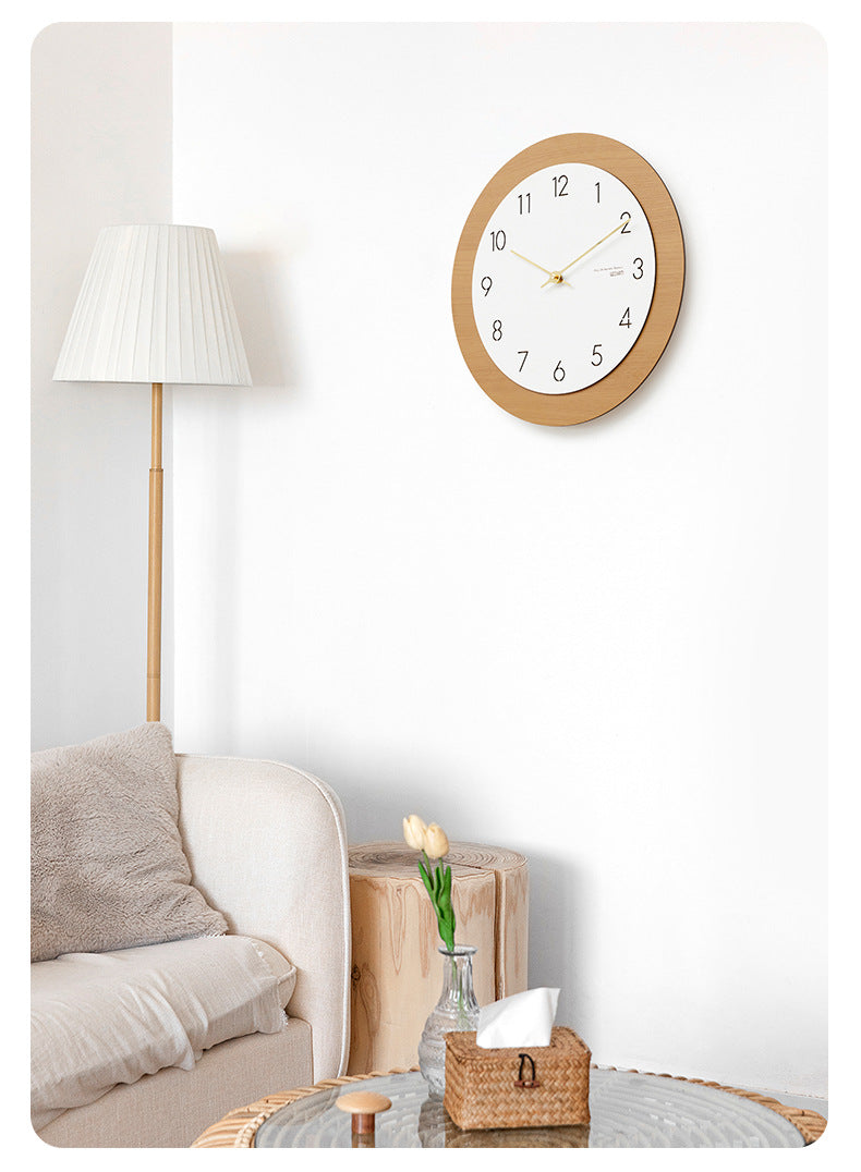 Modern Circular Analog Silent Wall Clock