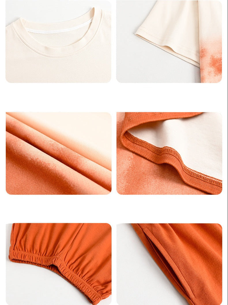 Pure Cotton Matching Pajamas Nightwear Set for Couples