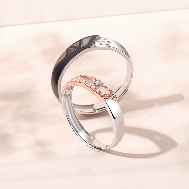 Engraved Matching Wedding Bands for Couples