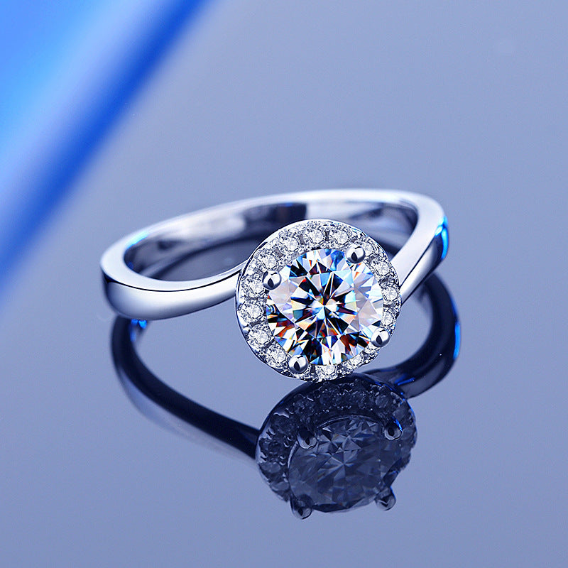 1 Carat Moissanite Diamond Twist Band for Her