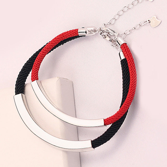Relationship Friendship Heartbeat Bracelets Set