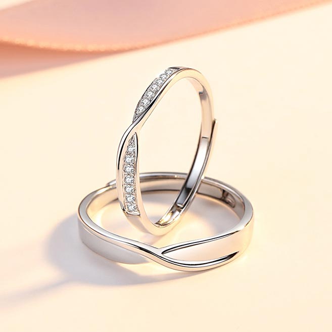 His and Hers Engagement Rings Set for 2