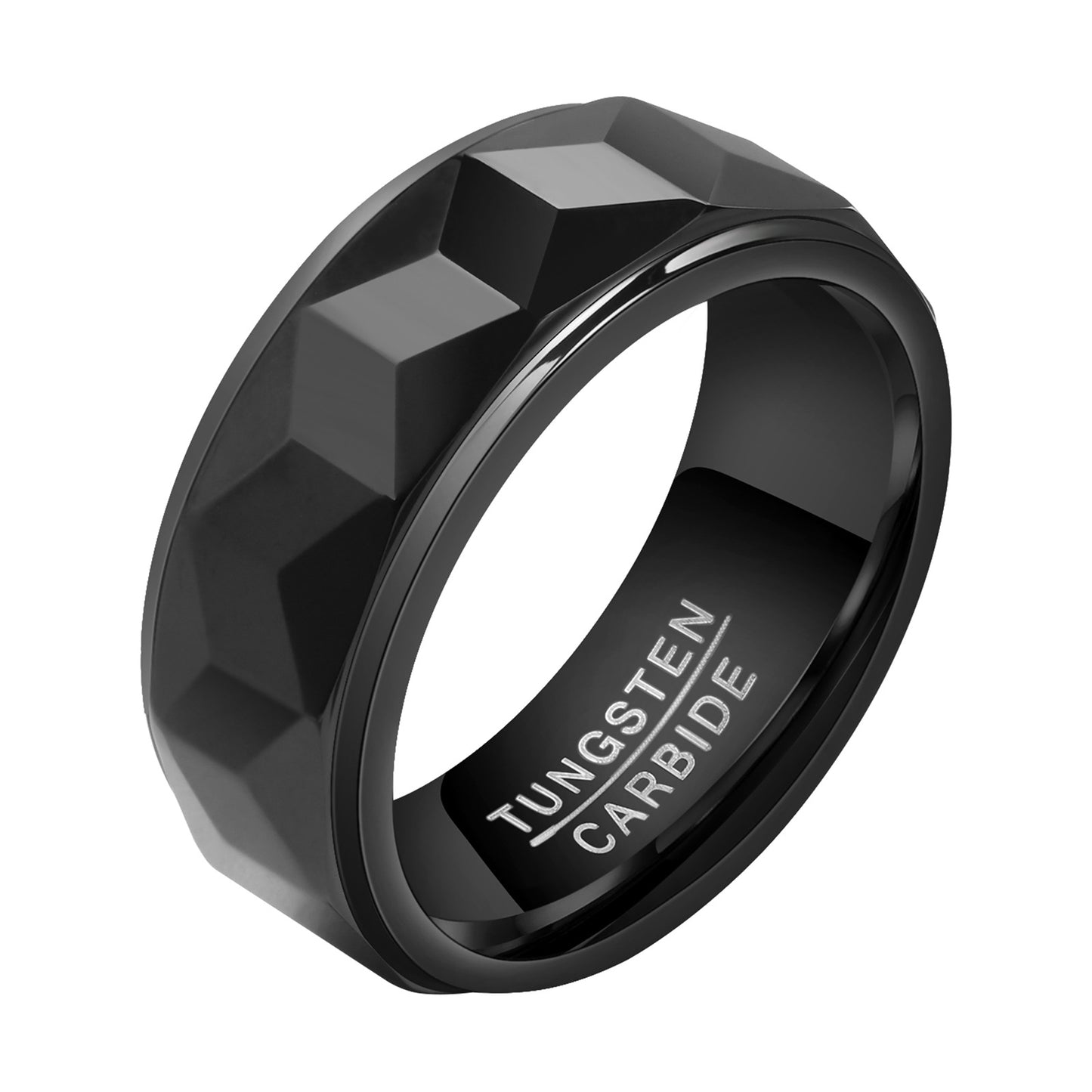 Custom Engraved Mens Wedding Band Tungsten