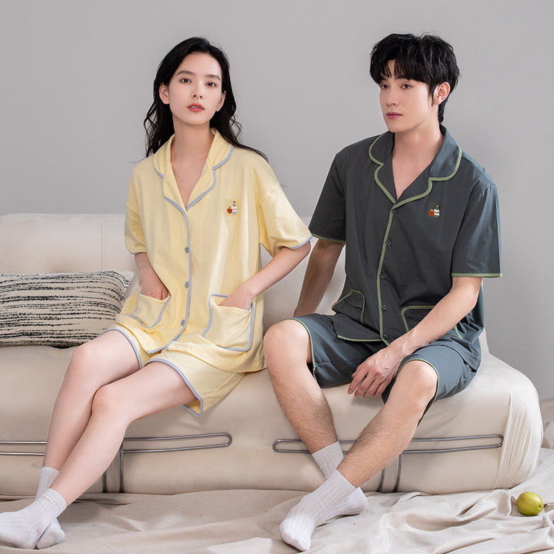 Matching Summer Sleepwear for Men and Women 100% Cotton